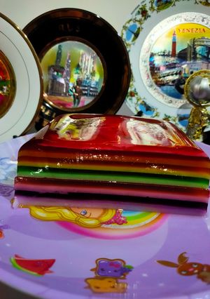 Foto resep Puding pelangi