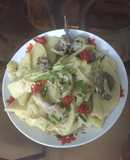 Măng tươi om thịt vịt