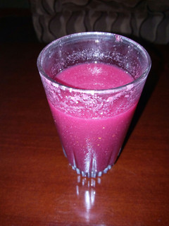 A picture of Beetroot juice.