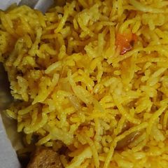Soyabean matar rice A picture of Soyabean matar rice.
