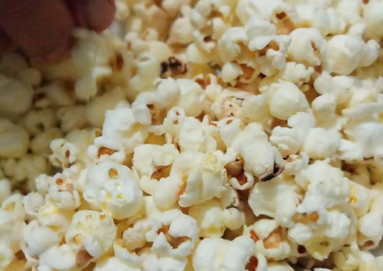 Popcorn Gurih Sederhana Enak Pakai Wajan 😄