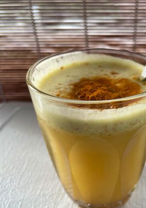 รูปของ น้ำสับปะรดขิงคื่นช่าย มะนาว และผงขมิ้น🫚🍋🍍 Tumeric Pineapple with Ginger Lemon Juice🍋