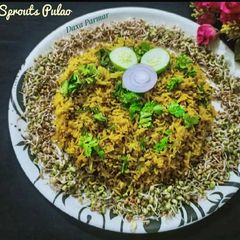 A picture of Protein Rich Mixed Sprouts Pulao.