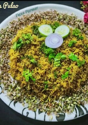 A picture of Protein Rich Mixed Sprouts Pulao.
