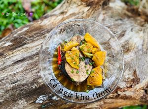 Hình của món Cá ngừ kho thơm.
