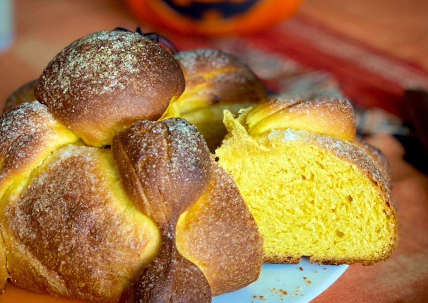 Pan de muerto de calabaza by @latoneira