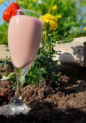 Une photo de Mousse de fraises