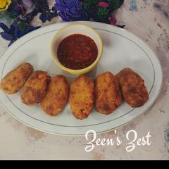 Sweet Corn Cheese Croquettes A picture of Sweet Corn Cheese Croquettes.