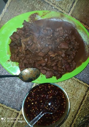 Foto resep Ungkep daging rusa n sambal kecap