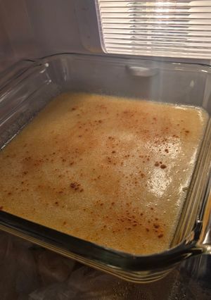 Una foto de Gelatina espumosa de manzana