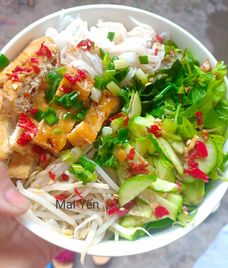 bún nước tương tỏi ớt