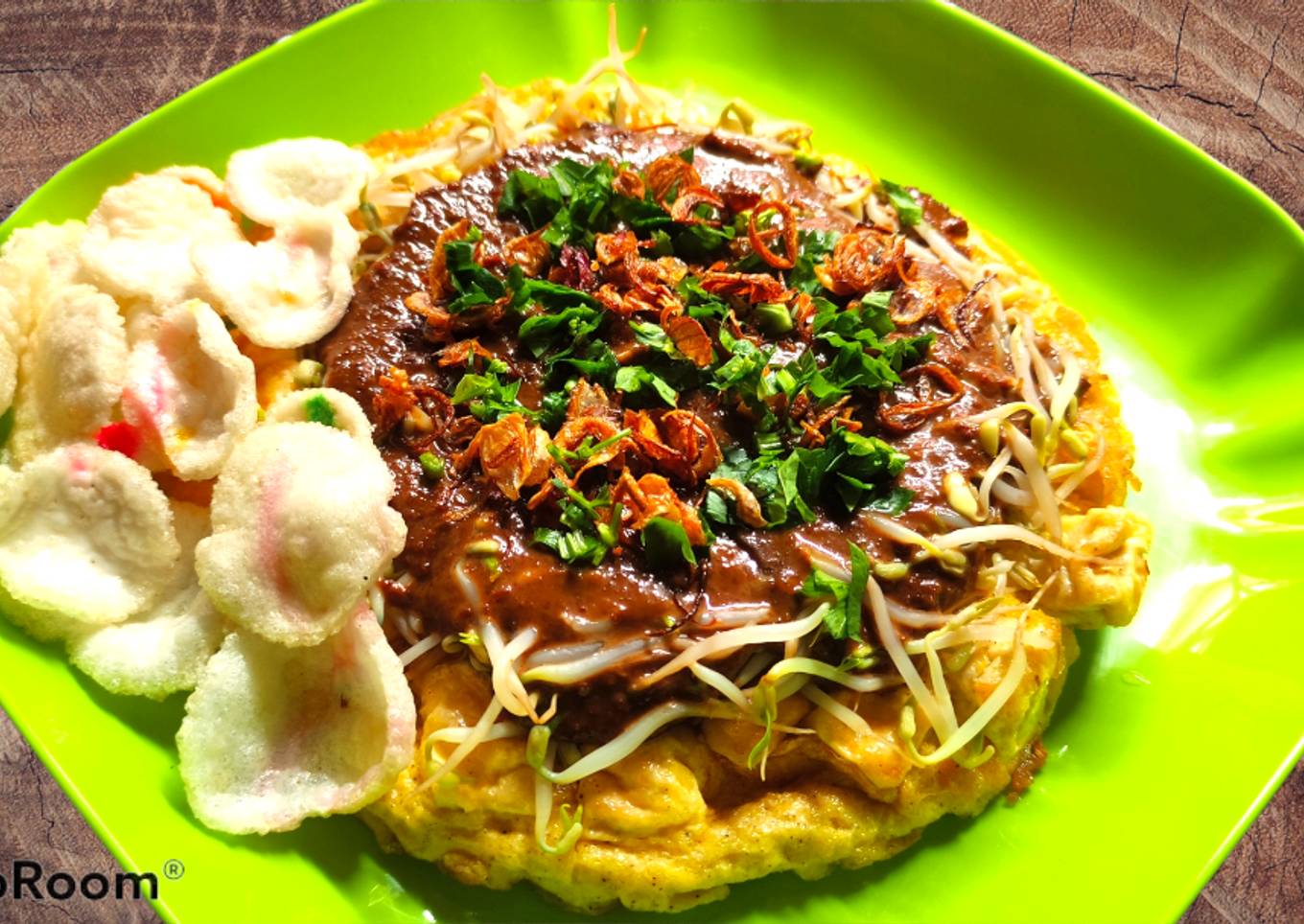 Tahu telur bumbu kacang