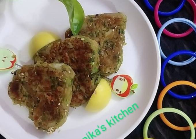 Green peas heart kabab