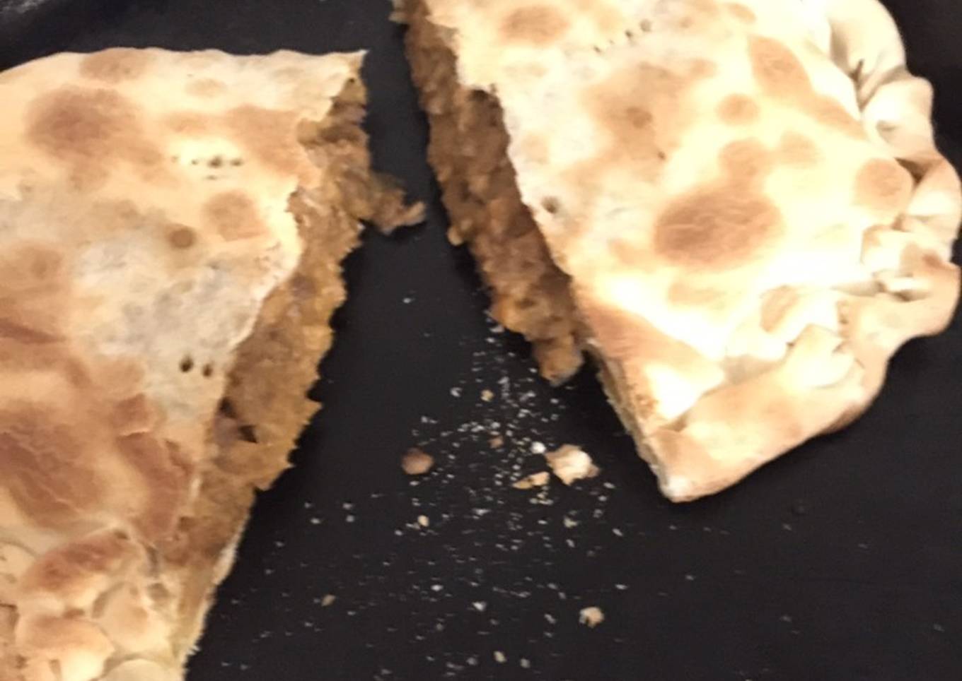 Calzon de carne y calabaza