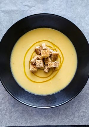 Una foto de Crema castellana "cocina de aprovechamiento"