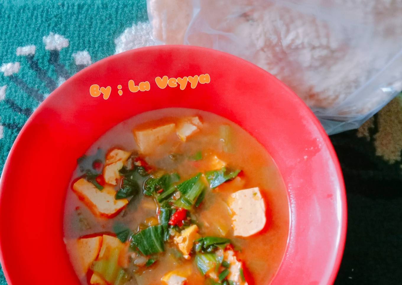 Sundubu jjigae (sup tahu pedas) sederhana ala ala La Veyya