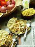 Crispy Poha Papad Bhel