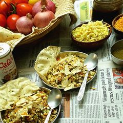 A picture of Crispy Poha Papad Bhel.