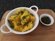 A picture of dhokla chutney