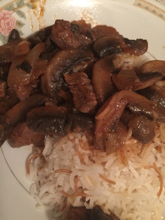 A picture of Mushroom Beef Stew.
