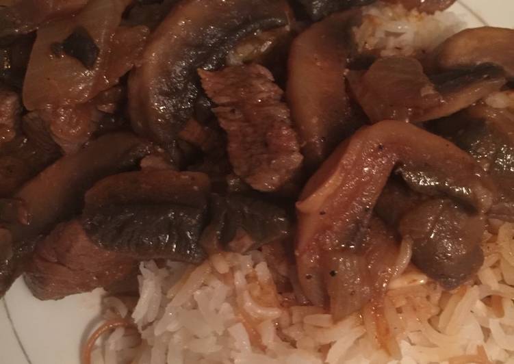Recipe of Mushroom Beef Stew in 25 Minutes for Family