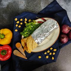 A picture of Chatpati Chana Roll.