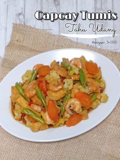 Foto resep Capcay Tumis Tahu Udang