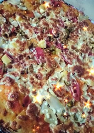 صورة لوصفة بيتزا 😋🍕