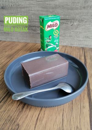 Gambar Puding Milo Kotak