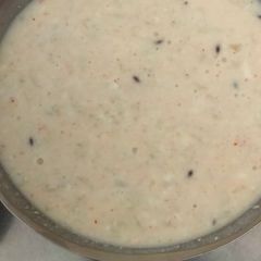 A picture of Cucumber raita.