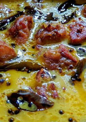 A picture of Besan peyaz curry.