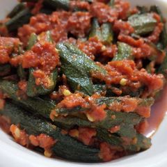 Masala bhindi A picture of Masala bhindi.