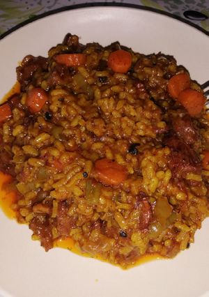 Una foto de Arroz con rabo de toro