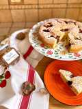 Crostata Morbida con Composta dolce alla Fragola 🍓 e Fiori di Sambuco 🥧