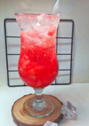 Water melon mocktails ainihin hoton girkin