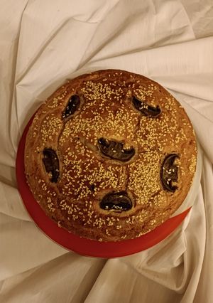 عکسی از دستور 🥮کیک بوقلمون و قارچ🥮