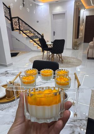 صورة لوصفة بودينغ بالحليب والمانجا