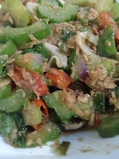 Foto resep Tumis pare pedas rebon