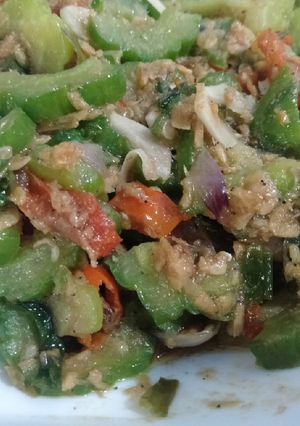Foto resep Tumis pare pedas rebon
