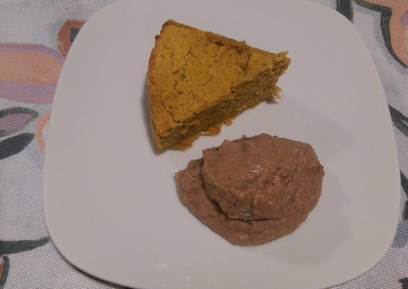 Pastel de calabaza, coco y canela sin gluten