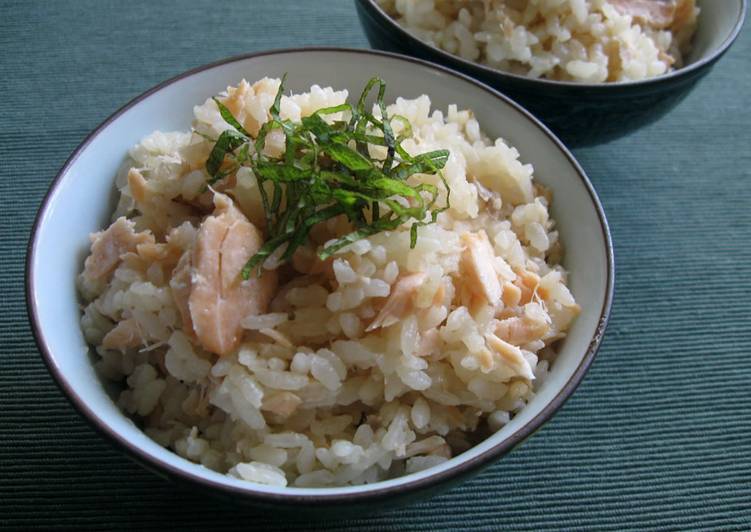 Recipe of Favorite Salmon Takikomi Gohan