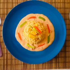Instant Pot Meal Recipe in 15 Minutes🤘~Quick Rice with Pink Sauce😋 A picture of Instant Pot Meal Recipe in 15 Minutes🤘~Quick Rice with Pink Sauce😋.