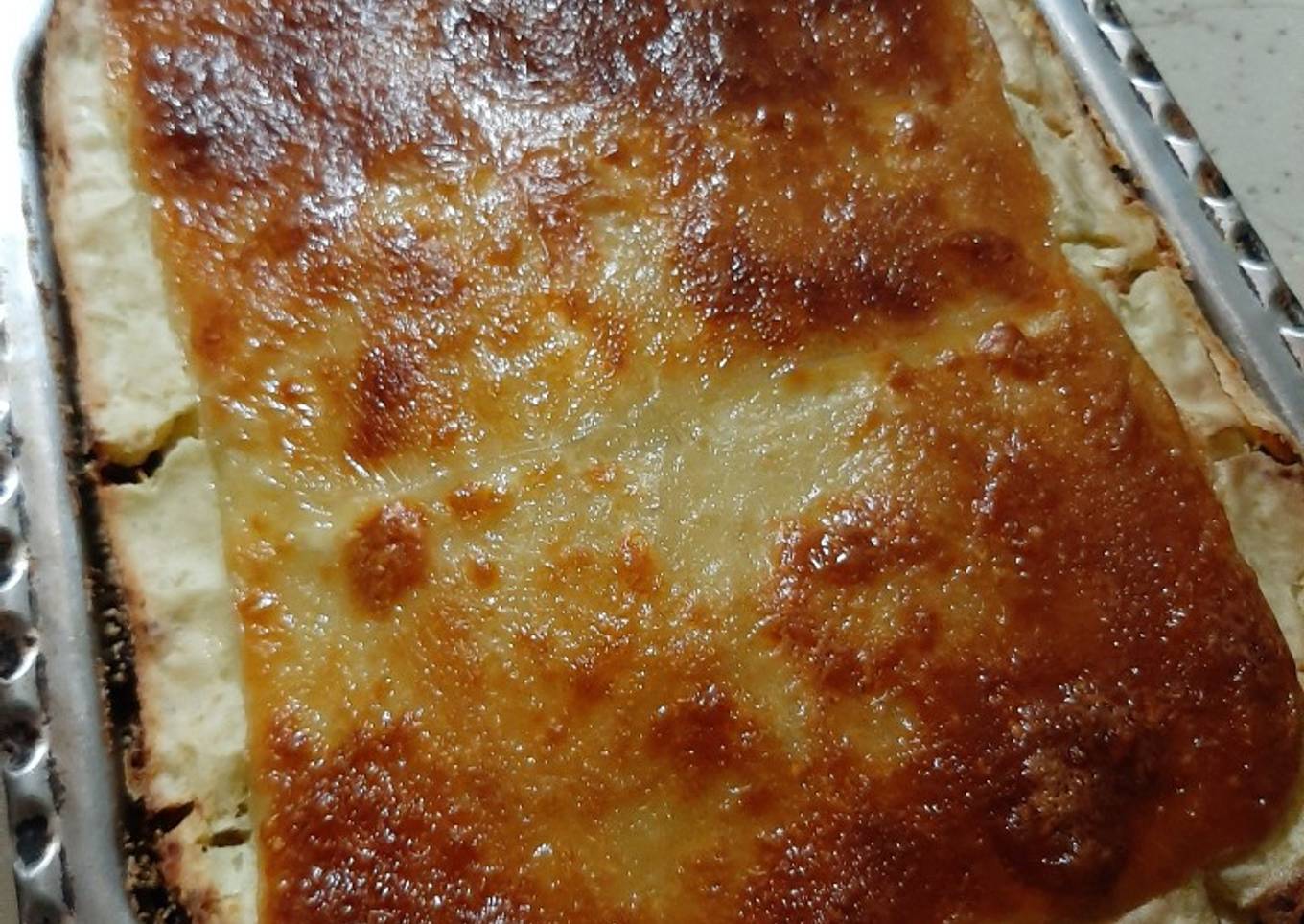 Pastel de carne con: papá, boniato zanahoria, jamón y mozzarella
