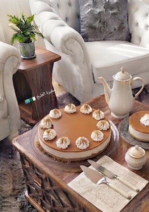 صورة لوصفة تشيز كيك الكراميل caramel cheesecake