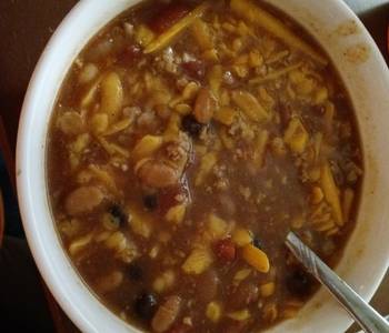 Unique Recipe 3 Bean Chili Home Style