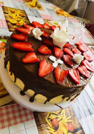 Epres vanília torta 🍓 🍰 recept fotója