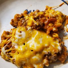 A picture of Bacon Cheeseburger Pasta.
