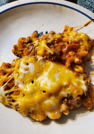 A picture of Bacon Cheeseburger Pasta.