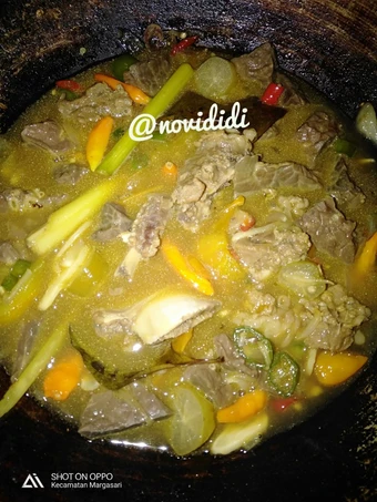 Langkah Gampang Menyiapkan Resep Asem asem iga sapi Anti Ribet, Lezat