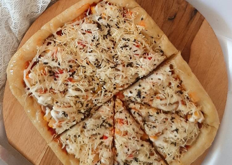 Cara Gampang Menyiapkan Pizza Teflon | Tanpa uleni yang Sempurna